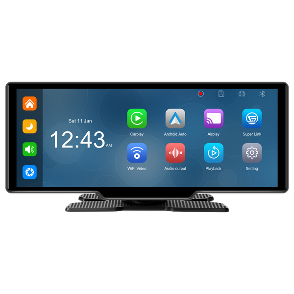 10.26 Inch Wireless CarPlay Android Auto Screen with AHD Rear Camera