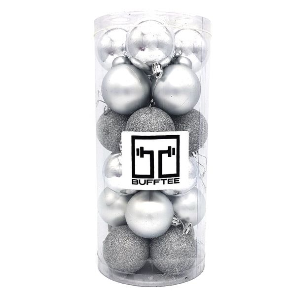 Xmas Chrome Balls Silver Tones image