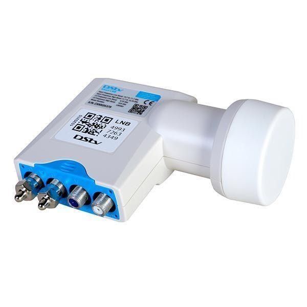 DStv White 4 Port Smart LNB - Explora &amp; XtraView Ready 30 user bands
