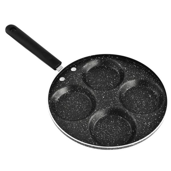 Frying Pan With 4 Round Holes