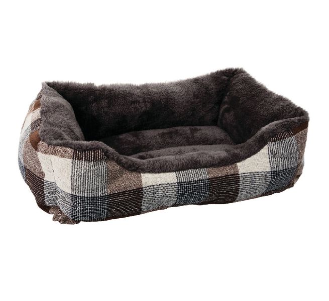 Fur Pet Bed Rectangle 90x70x18cm (Extra-Large)