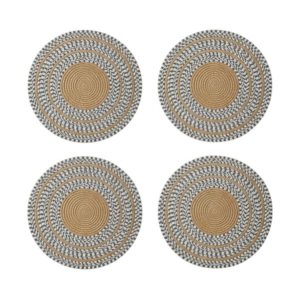 Hand Woven Cotton Rope Placemats - Set Of 4