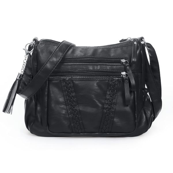Ladies Handbag Soft PU Leather Crossbody Bag
