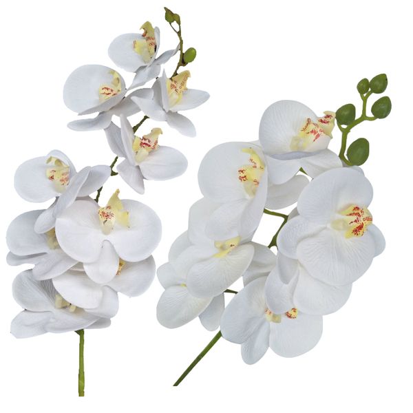 Garden Artificial Orchid Flower 9 Heads 2 Bundle
