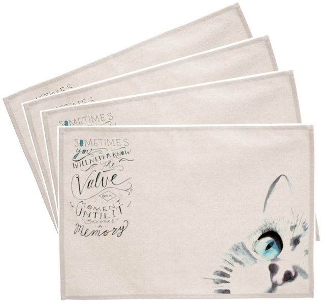PepperSt Placemat Set - Until it Becomes a Memory...(Set of 4)