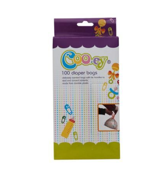 Cooey Diaper Bags Disposable 100 Bags - Pack Of 4
