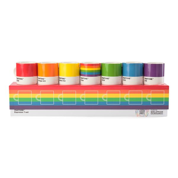 Pantone Espresso Cup 7-Piece Set - Pride