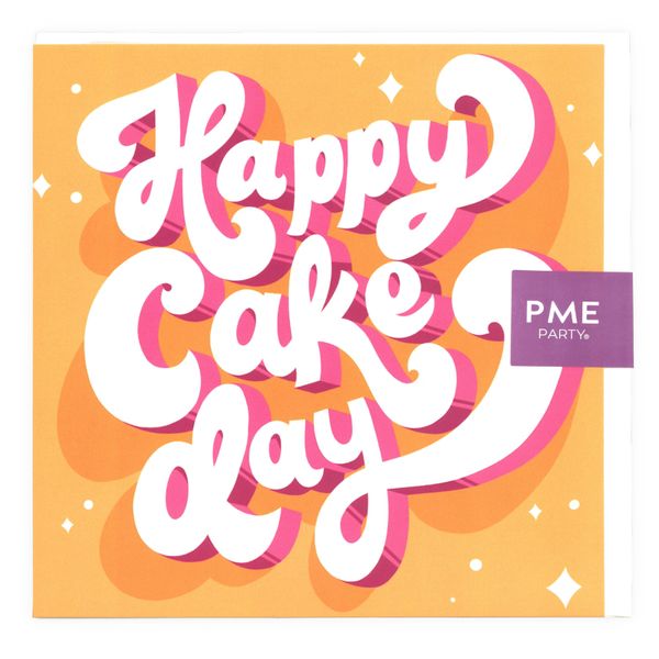 PME Greetings Cards with Envelope for Birthdays - Happy Cake Day