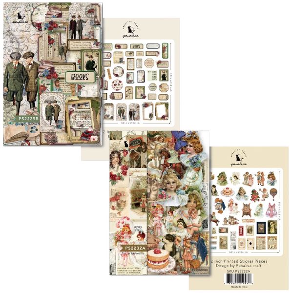 Craft Stationery Journaling Scrapbooks with Stickers Set of 82