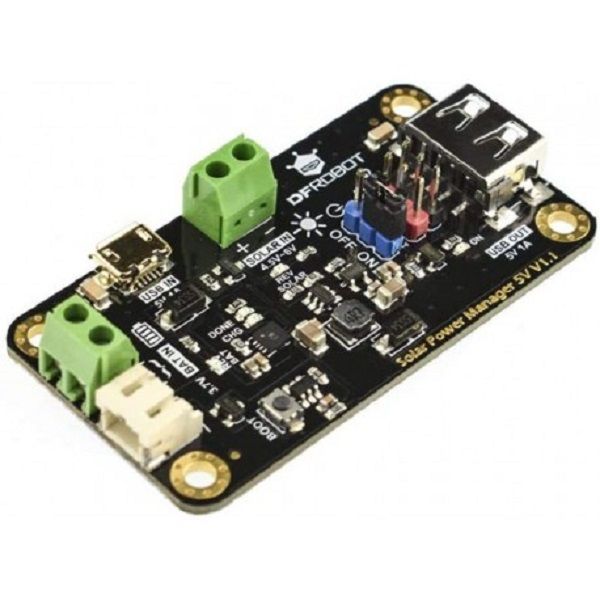 Dfrobot (dfr0559-1) Solar Power Manager With Panel (5v 1a) 