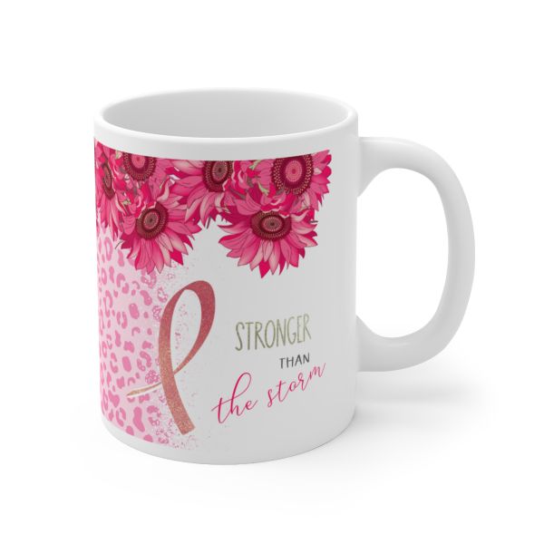 Imaging Architects Stronger Than The Storm Pink Sunflower Ceramic Mug