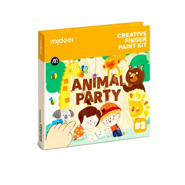 Mideer Creative Finger Paint Kit - Level 2 Animal Party