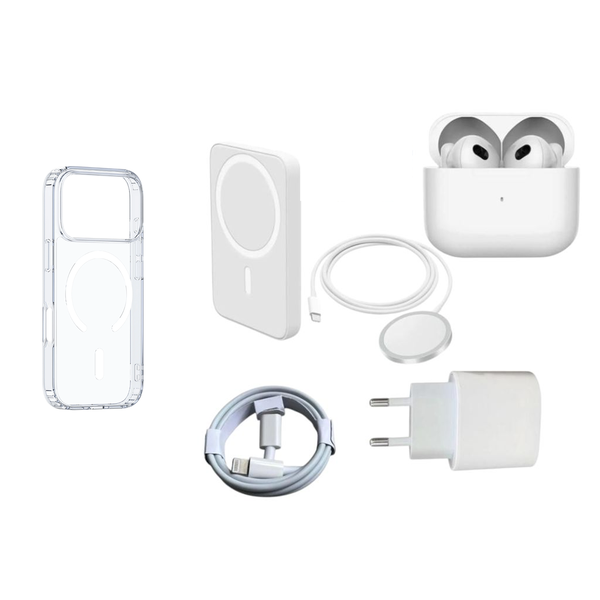 6Pc Accessory Box - Phone Case, Chargers, Cables &amp; Earbuds - 17 Pro Series