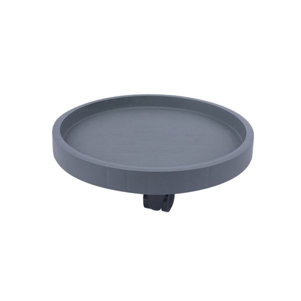 White 28CM Wheeled Plant Pot Tray