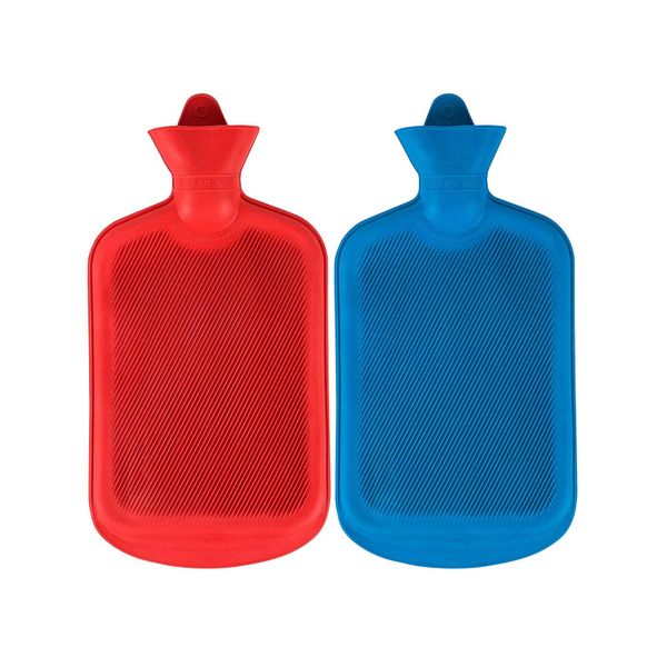 Pack of 2 Multicolour Water-Filled Hot Water Bottles