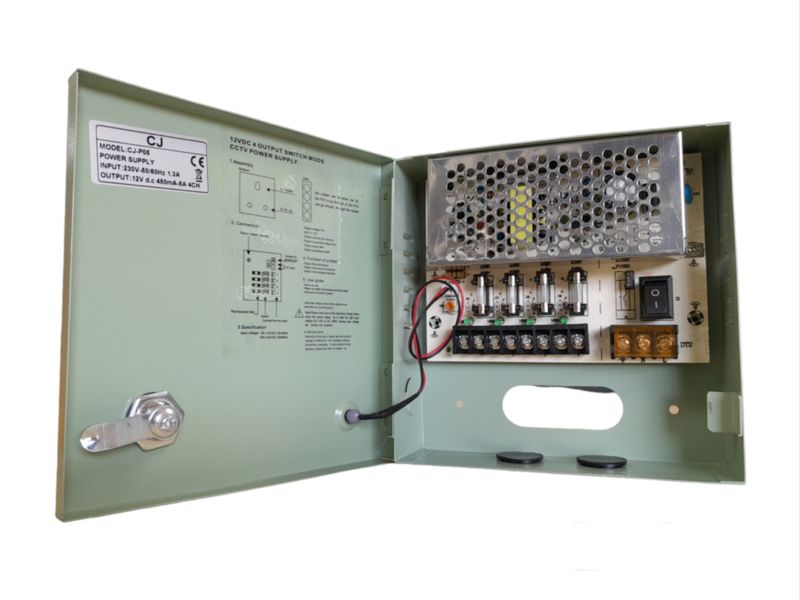 12v Dc 5a 4ch CCTV Power Supply