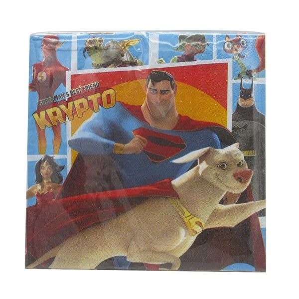 Superman &amp; D.C Pets Two Ply Paper Napkin 33X33cm
