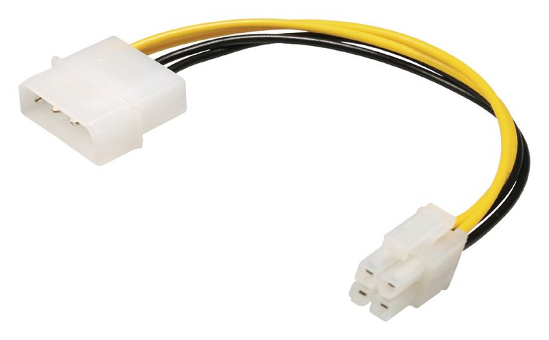 Molex (M) to PCI-E 4Pin 0.2M Cable