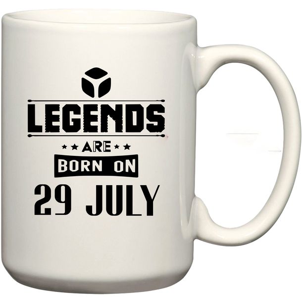 Legends Are Born on 29 July Birthday Coffee Mug