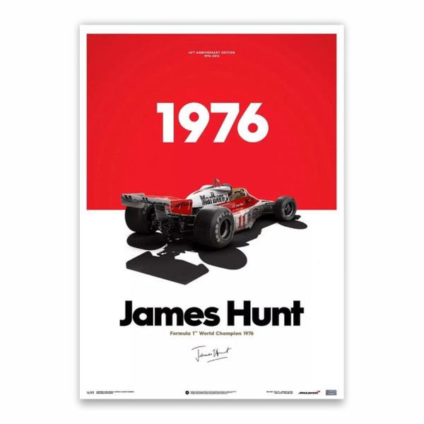 James Hunt 1976 Poster - A1