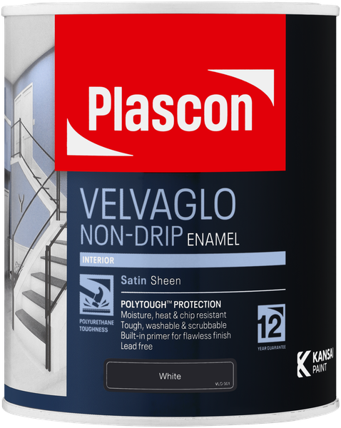 Plascon Velvaglo Non-drip Solvent-based Enamel 1 L