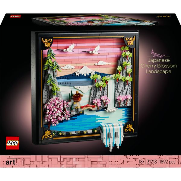 LEGO® Art Japanese Cherry Blossom Landscape Wall Art 31218