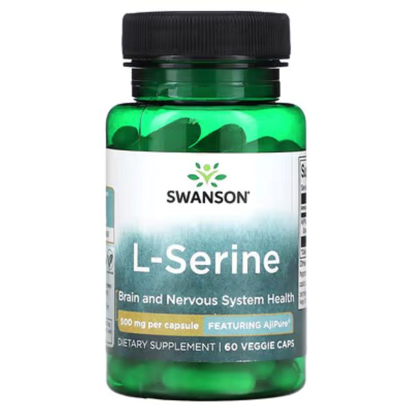 Swanson L-Serine 500 mg - 60 Veggie Caps