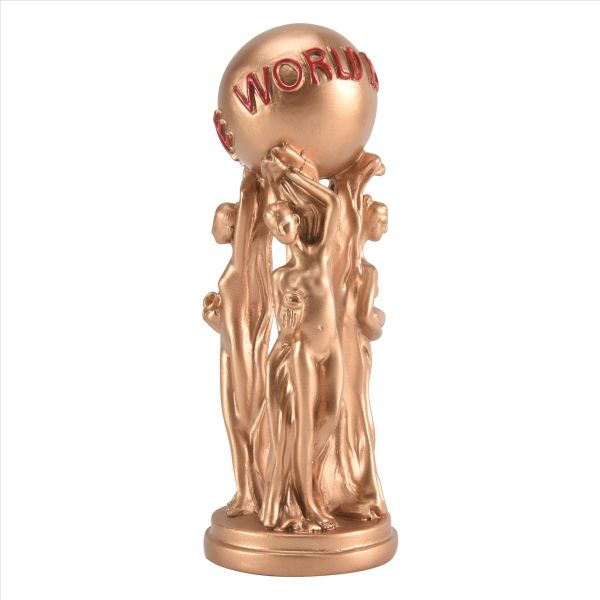 The World is Your Statue Trophy for Home Decoration