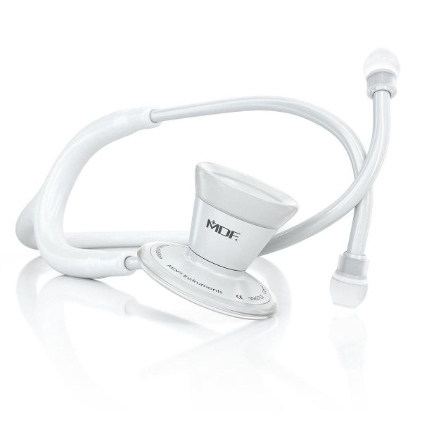 Procardial Stainless Steel Cardiology Stethoscope - White/Whiteout