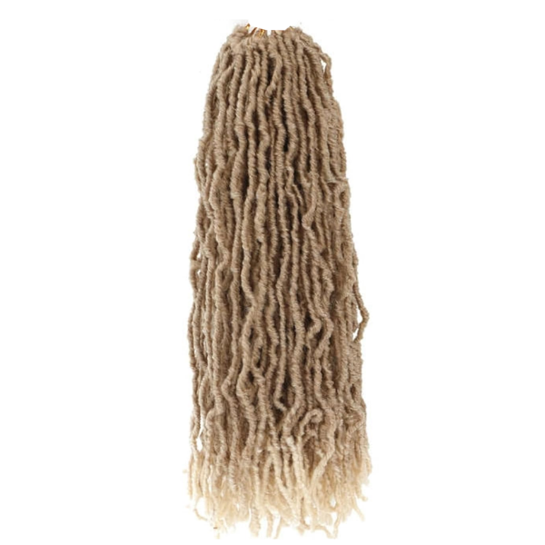 Ombre Distressed Locs Crochet Hair Butterfly Locs 22 Inch Pack of 3 #27/613