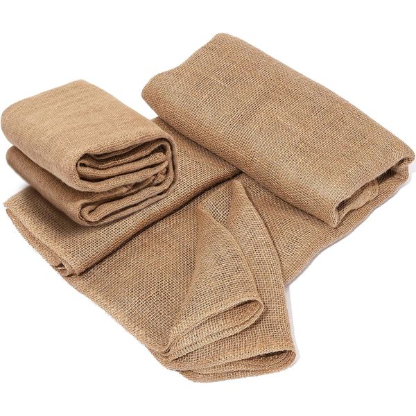 Natural Jute Burlap Fabric Roll 30cmx1m for DIY Crafts Garden Decor