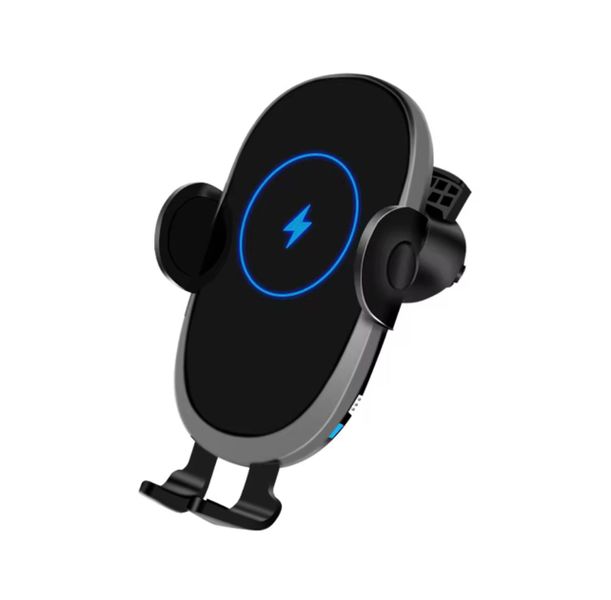15W Smart Wireless Charging Stand &amp; Adjustable Car Air Vent Phone Holder