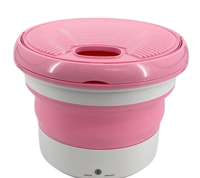 Portable Foldable Mini Washing Machine - Pink