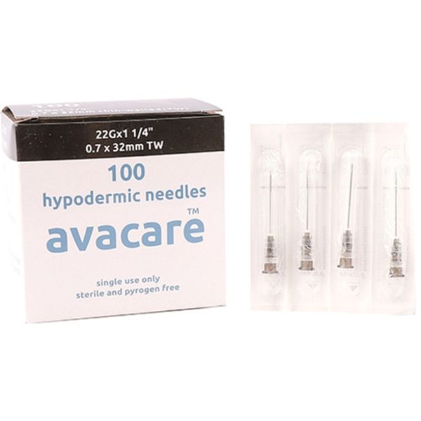 Avacare - Needle 22g x 32mm Black 100's