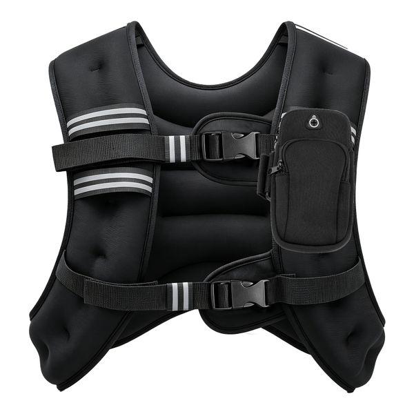 Weighted Vest Adjustable Workout Vest for Running Strength Training Men