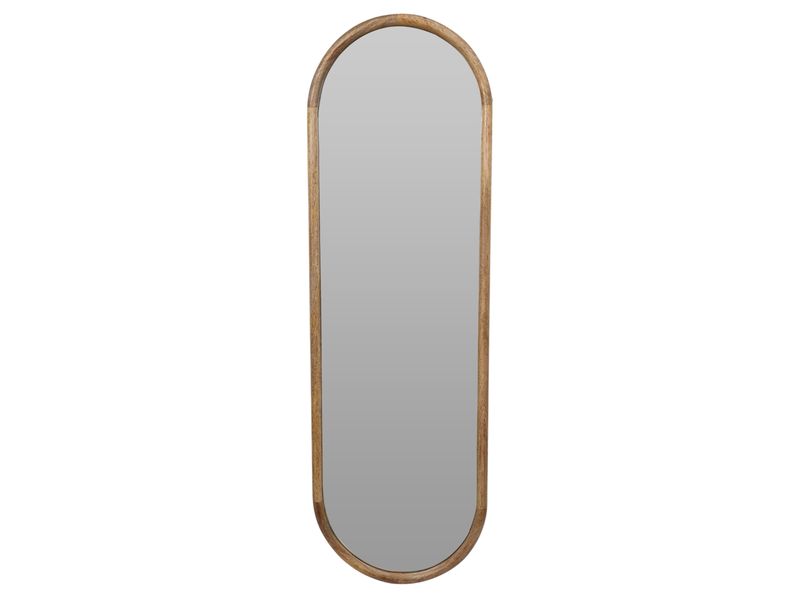 Oval Mango Wood Mirror - 115 cm
