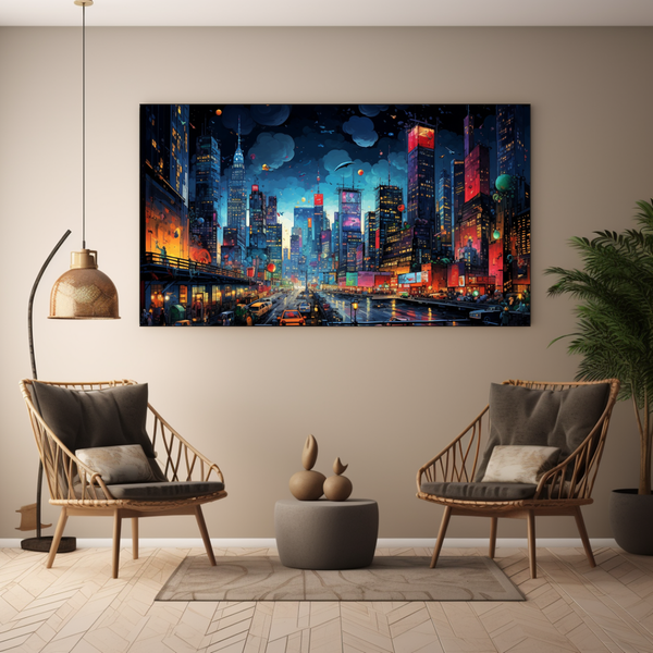 Canvas Wall Art - Urban Adventure Cityscape - BK0148