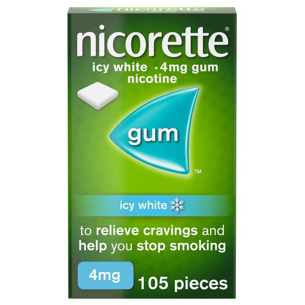 Nicorette Gum Icy White 4mg 105 pieces
