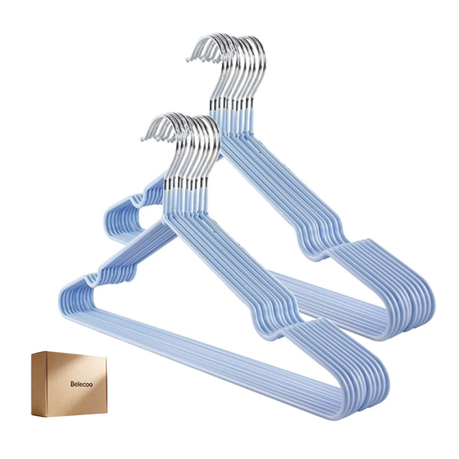 20-Piece Non-Slip Kids Clothes Hanger Set - 29x20cm Image