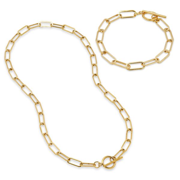 Steel My Heart Waterproof Chunky Paperclip Toggle Stainless Steel Set