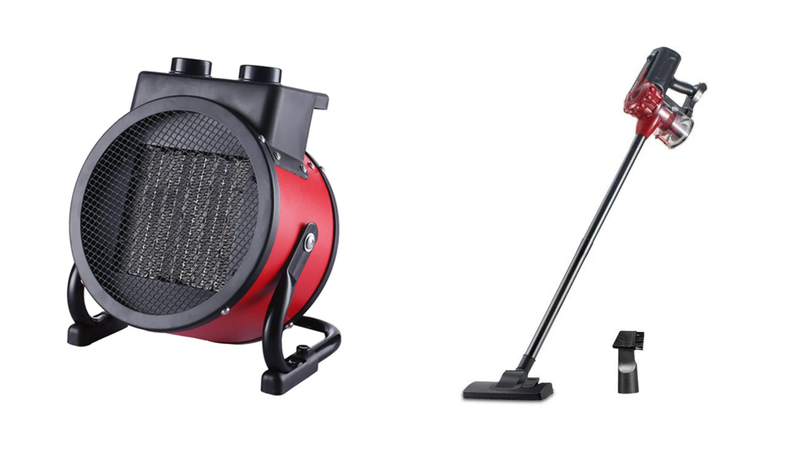 Home Comfort Combo - Sokany 2000W Vacuum Cleaner and Ceramic Fan Heater