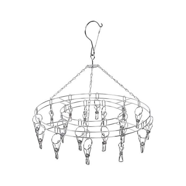 201-grade Stainless Steel Sock Rack - 20 Clips