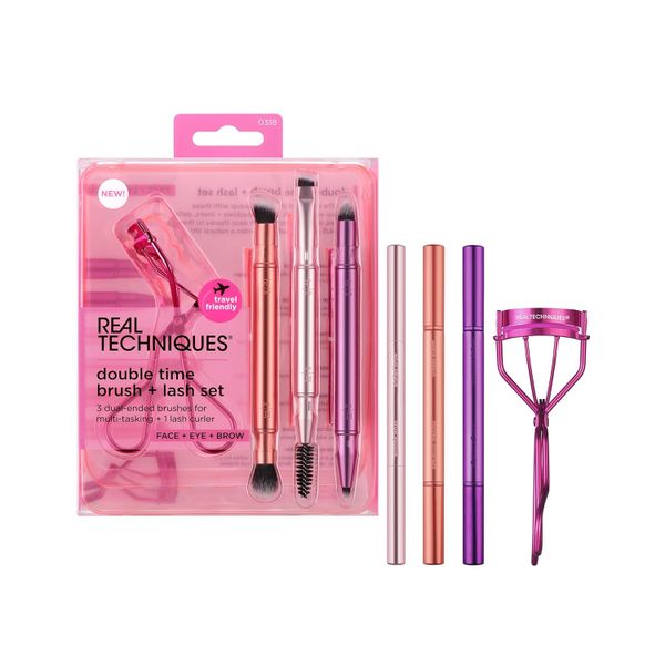 Real Techniques Double Time Brush + Lash 4 Piece Set