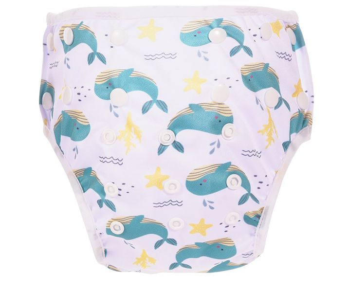Baby Reusable - Swim Diaper - Blue whale