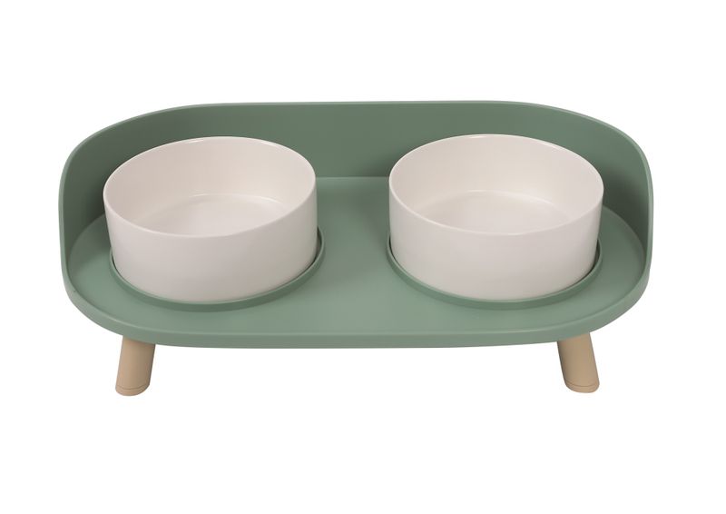 M-Pets Altitude Double Raised Pet Bowl - 2 x 450ml