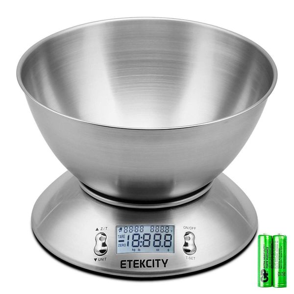 Stainless Steel Mixing Bowl With Digital Kitchen Scale &amp;Timer