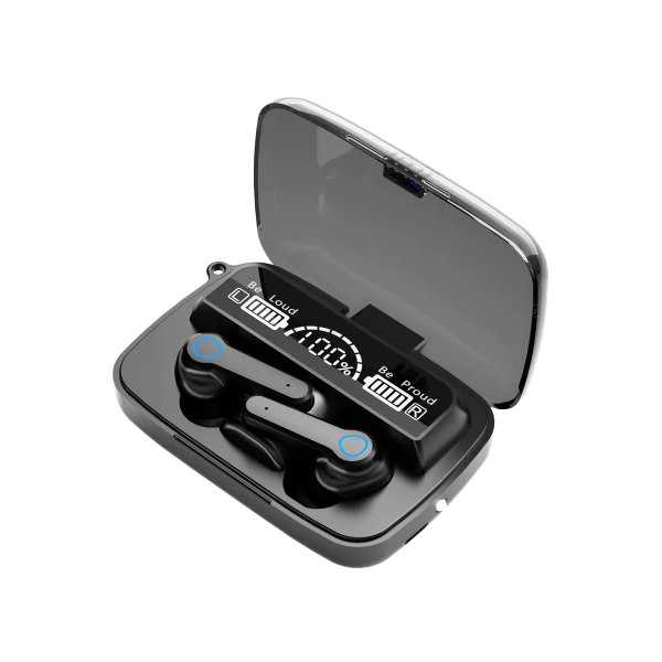 M19 Wireless Bluetooth In-Ear Earphones With LED Charging Box/Carry Case