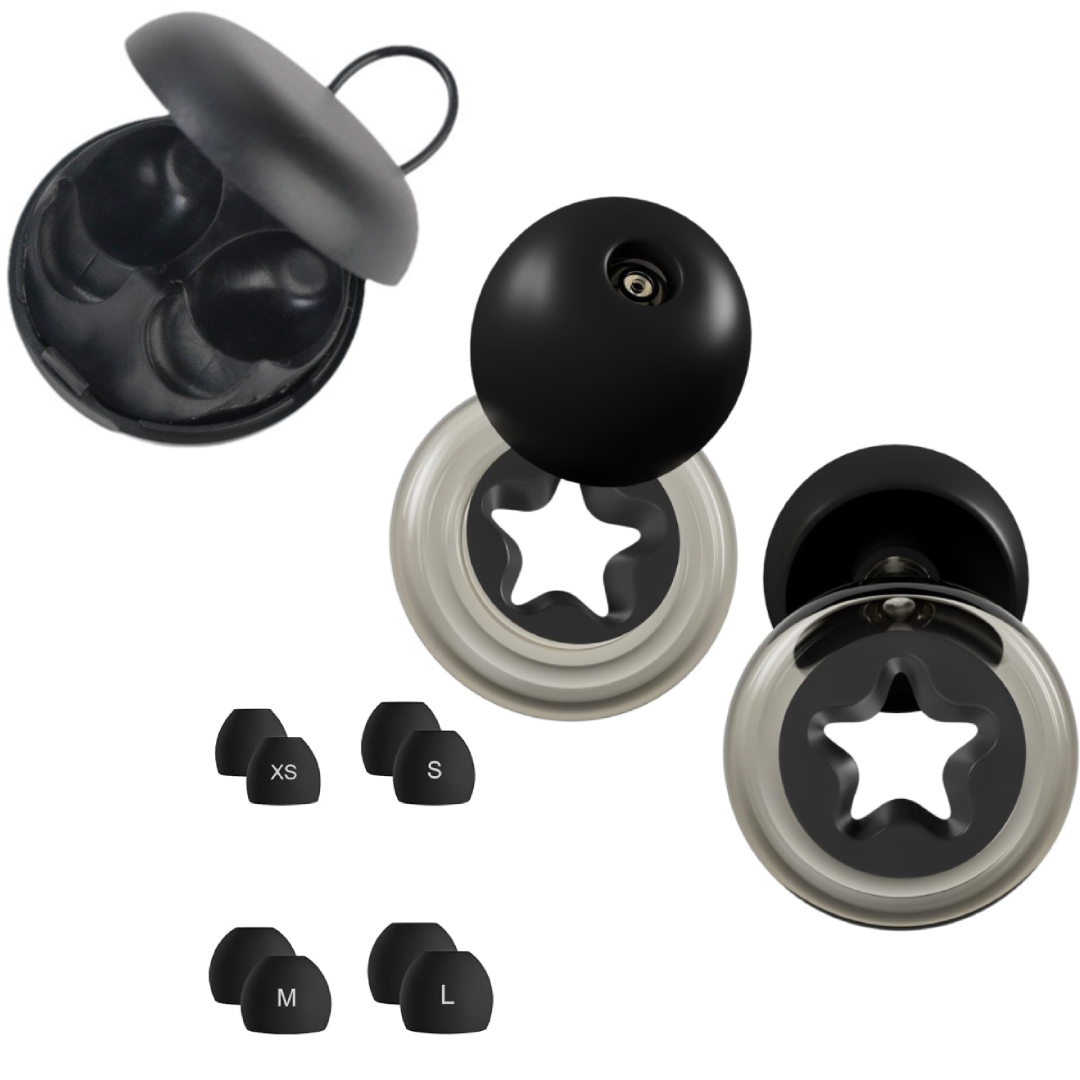 4 Pairs Noise Cancelling Ear Plugs for Sleep Soft Silicone Ear Protection