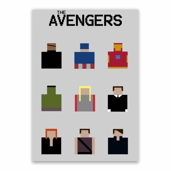 The Avengers Lego Poster - A1
