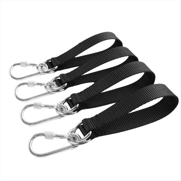 4 PCS Outdoor Tree Swing Straps Hanging Kit with 4 Carabiners, Tree Swing H